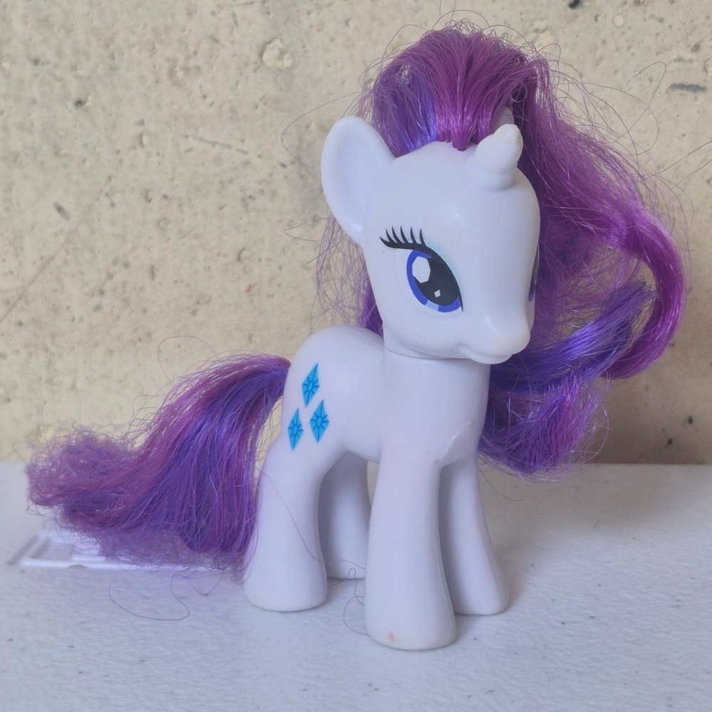2010 My Little Pony RARITY Blue Diamonds Brushable Unicorn Hasbro Toy G4 MLB